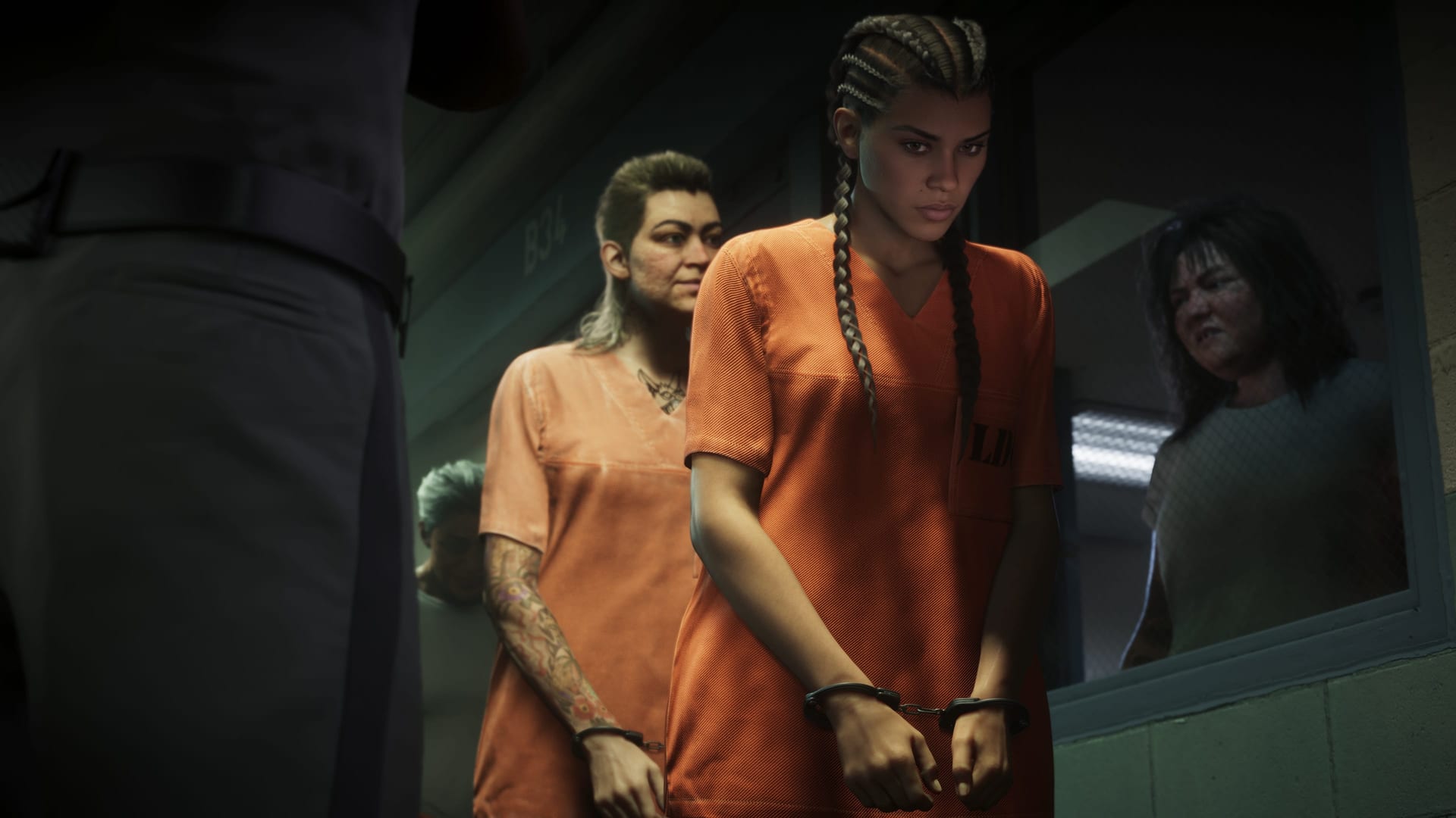 Lucia in Leonida Penitentiary in an official Grand Theft Auto VI screenshot